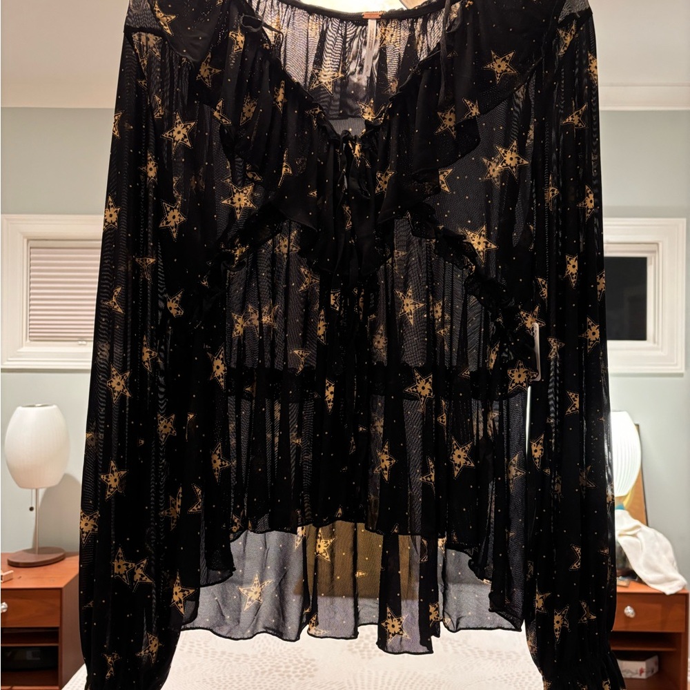Free People Fearless Long Sleeve Blouse